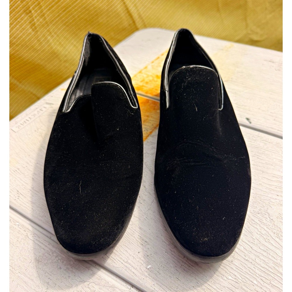 Men's SPARKO 03 Black Suede Slip-On Dress Loafers Almond Toe Size 11